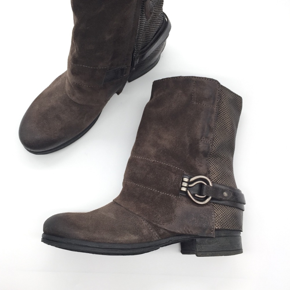 Miz Mooz Leather Moto Boots